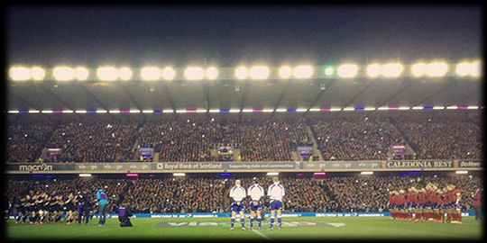 Scotland All Blacks haka BT Murrayfield 2014